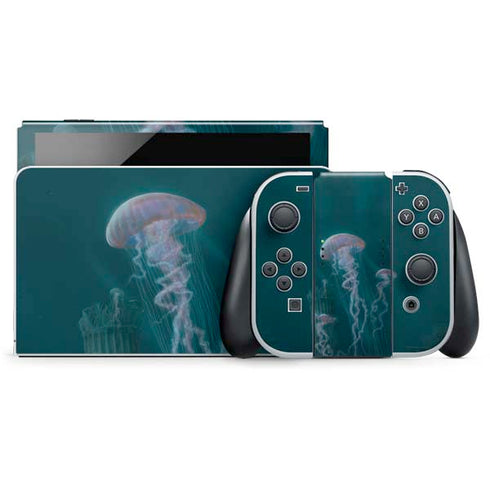 Blue Jellyfish by Vincent Hie Nintendo Skins
